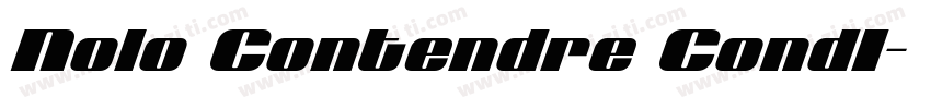 Nolo Contendre CondI字体转换